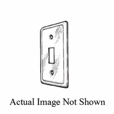 Mulberry Box Cover, 1 Gang, Galvanized Steel, Toggle Switch Cover Type 10004